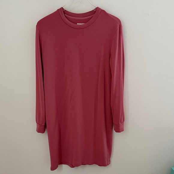 Lou & Grey Other - Lou & Grey Soft Dress Long Sleeve Pullover Rose Mauve Blush Mini Dress Sleeper